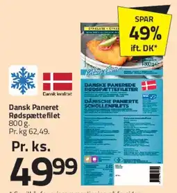 Fleggaard Dansk paneret rødspættefilet tilbud