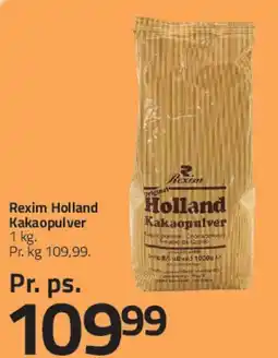 Fleggaard Rexim Holland Kakaopulver tilbud