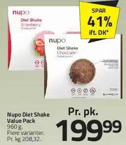 Fleggaard Nupo Diet Shake Value Pack tilbud