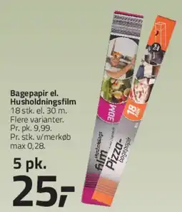 Fleggaard Bagepapir / Husholdningsfilm tilbud