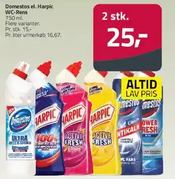 Fleggaard Domestos / Harpic (WC-rens) tilbud