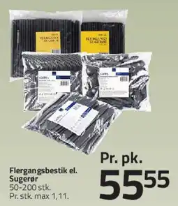 Fleggaard Flergangsbestik / Sugerør tilbud