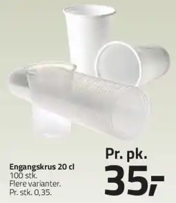 Fleggaard Engangskrus 20 cl tilbud