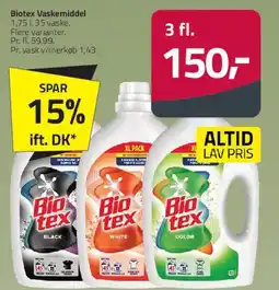 Fleggaard Biotex Vaskemiddel tilbud