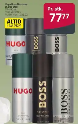 Fleggaard Hugo Boss Deospray / Deo Stick tilbud