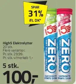 Fleggaard High5 Elektrolytter Zero tilbud