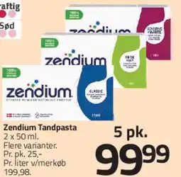 Fleggaard Zendium Tandpasta (5 pk.) tilbud