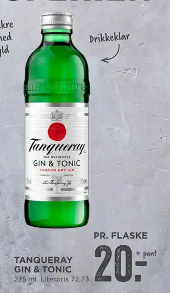 MENY Tanqueray gin & tonic tilbud