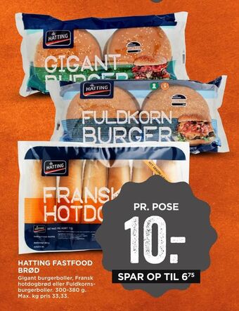 MENY Hatting fastfood brød tilbud