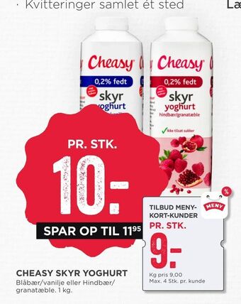 MENY Cheasy skyr yoghurt tilbud