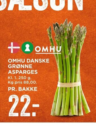 MENY Omhu danske grønne asparges tilbud