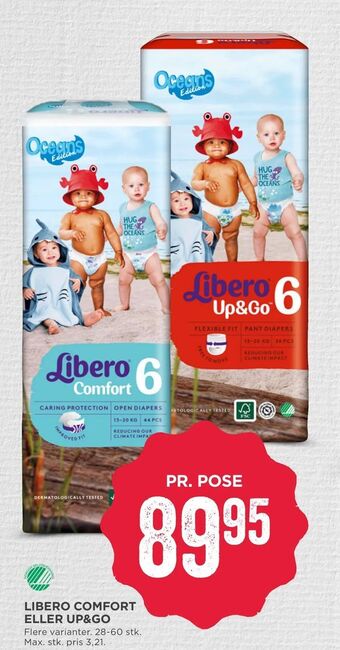 MENY Libero comfort eller up&go tilbud