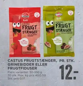 MENY Castus frugtstænger, grinebidder eller frugtfiduser tilbud