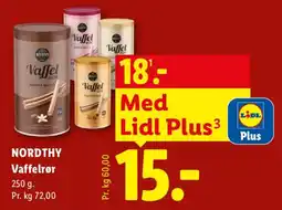 Lidl Nordthy Vaffelrør tilbud