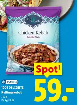 Lidl 1001 delights Chicken Kebab tilbud