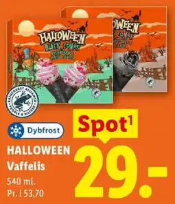 Lidl Dybfrost Halloween Vaffelis tilbud