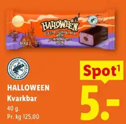 Lidl Halloween Kvarkbar tilbud