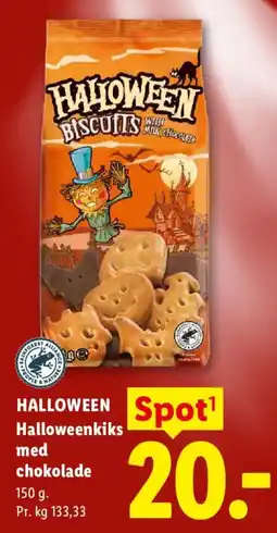 Lidl Halloweenkiks med chokolade tilbud