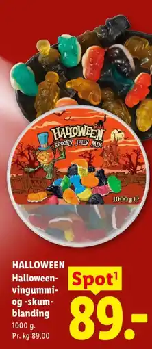 Lidl Halloween Halloween-vingummi-og-skumblanding tilbud
