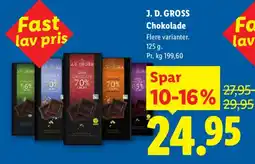 Lidl J.D.GROSS Chokolade tilbud