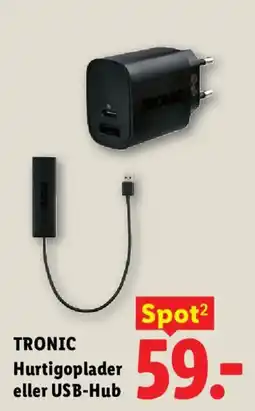 Lidl Tronic hurtigoplader eller usb-hub tilbud