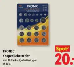 Lidl Tronic knapcellebatterier tilbud