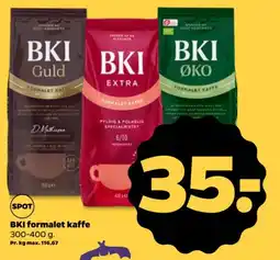 Netto BKI formalet kaffe tilbud