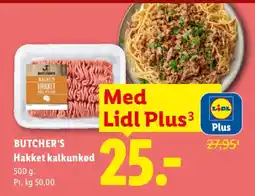 Lidl Butcher's Hakket kalkunkød tilbud