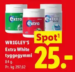 Lidl Wrigley's Extra White tyggegymmi tilbud