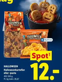 Lidl Halloweenkartofler eller -pasta tilbud