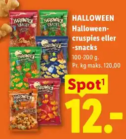 Lidl Halloween-cruspies eller -snacks tilbud
