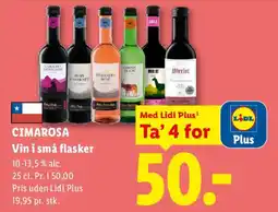 Lidl Cimarosa Vin i små flasker tilbud