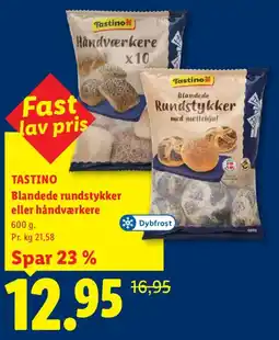 Lidl Tastino Blandede rundstykker eller håndværkere tilbud