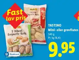 Lidl Tastino mini- eller grovflutes tilbud