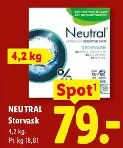Lidl Neutral Storvask tilbud