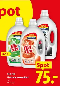 Lidl Bio tex flydende vaskemiddel tilbud