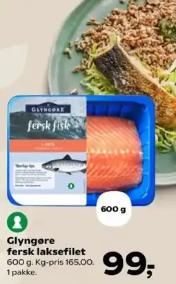 Kvickly Glyngøre fersk laksefilet tilbud