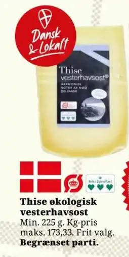 Dagli'Brugsen Thise økologisk vesterhavsost tilbud
