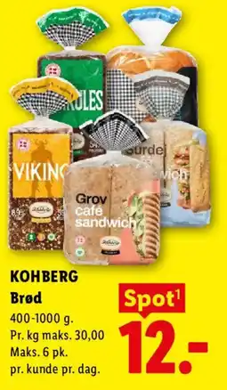 Lidl Kohberg Brød tilbud