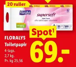 Lidl Floralys Toilet Papir tilbud