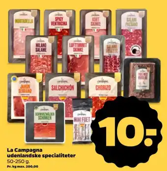 La Campagna udenlandske specialiteter
