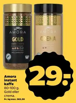 Netto Amora instant kaffe tilbud