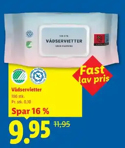 Lidl Vådservietter tilbud
