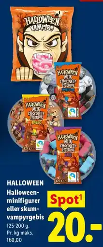 Lidl Halloween-minifigurer eller skum-vampyrgebis tilbud