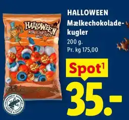 Lidl Halloween Mælkechokolade-kugler tilbud