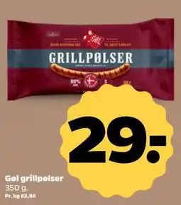 Netto Gøl grillpølser tilbud