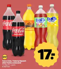 Netto Coca-Cola, Tuborg Squash eller Fanta sodavand tilbud