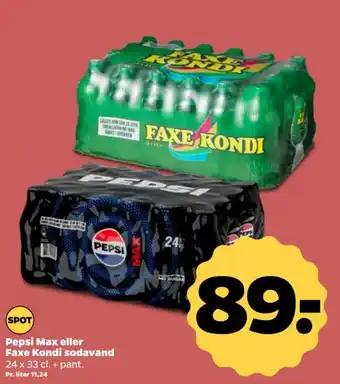 Pepsi Max eller Faxe Kondi sodavand