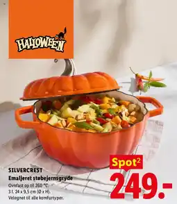 Lidl Silvercrest emaljeret støbejernsgryde tilbud