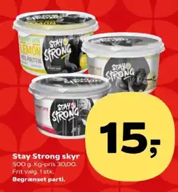 Kvickly Stay Strong skyr tilbud